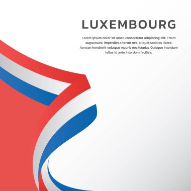 Lüksemburg Bayrak Şablonu, Renkli Resimler 