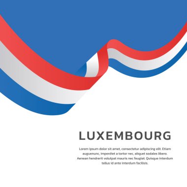 Lüksemburg Bayrak Şablonu, Renkli Resimler 