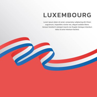 Lüksemburg Bayrak Şablonu, Renkli Resimler 