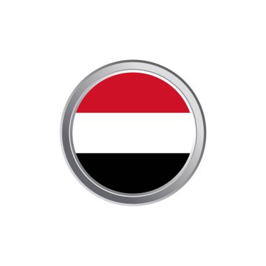 Yemen flag Template, Colorful Illustration  clipart