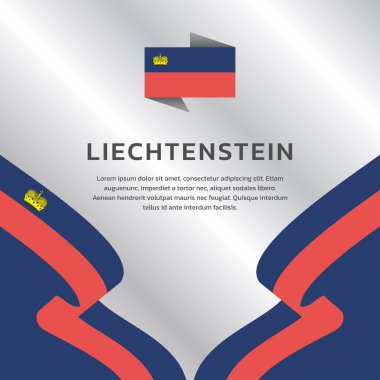 Lihtenştayn Bayrak Şablonu, Renkli Resimler 