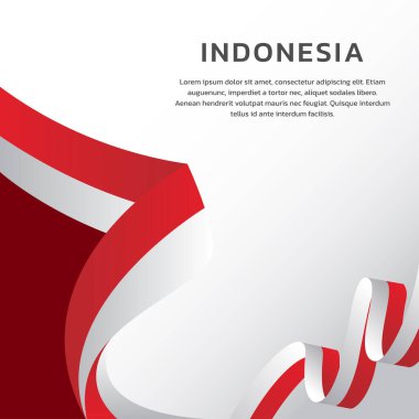 Endonezya Bayrak Şablonu, Renkli Resimler 