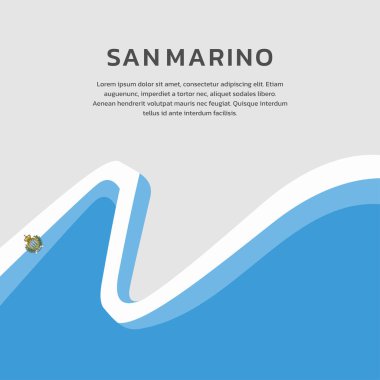 San Marino Bayrak Şablonu, Renkli Resimler 