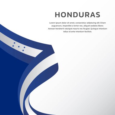 Honduras Bayrak Şablonu, Renkli Resimler 