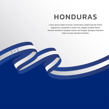 Honduras Bayrak Şablonu, Renkli Resimler 