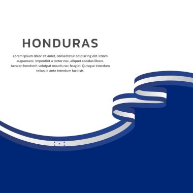 Honduras Bayrak Şablonu, Renkli Resimler 