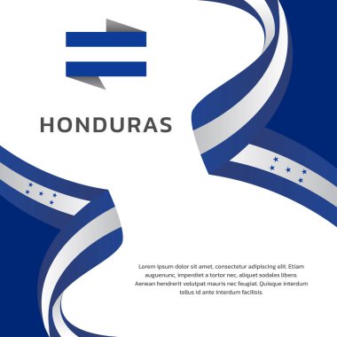 Honduras Bayrak Şablonu, Renkli Resimler 