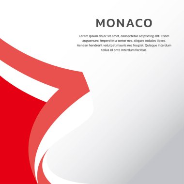 Monako Bayrak Şablonu, Renkli Resimler 