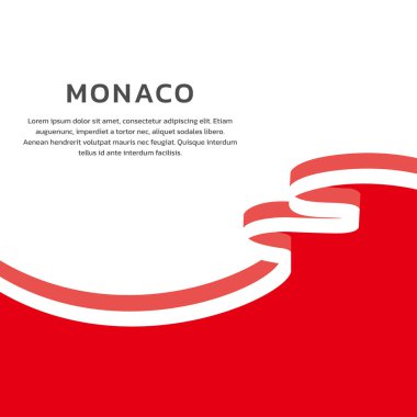 Monako Bayrak Şablonu, Renkli Resimler 