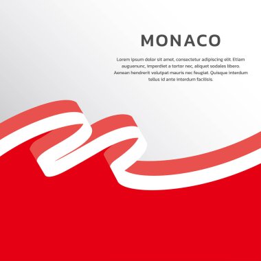 Monako Bayrak Şablonu, Renkli Resimler 