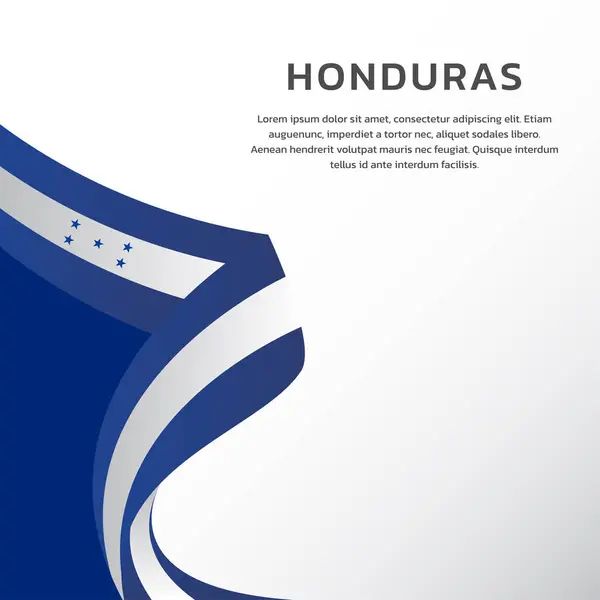 stock vector Honduras flag Template, Colorful Illustration 