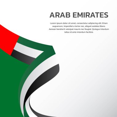 Arap Emirlikleri Bayrak Şablonu, Renkli Resimler 