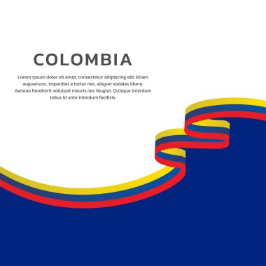 Kolombiya Bayrak Şablonu, Renkli Resimler 