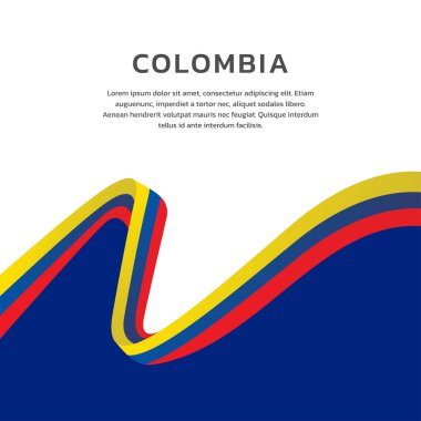 Kolombiya Bayrak Şablonu, Renkli Resimler 