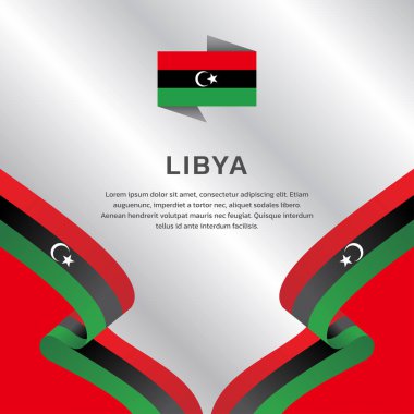 Libya Bayrak Şablonu, Renkli Görüntü 