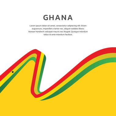 Gana Bayrak Şablonu, Renkli Resimler