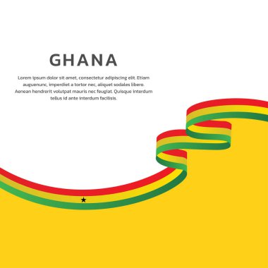 Gana Bayrak Şablonu, Renkli Resimler