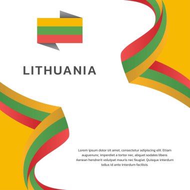 Litvanya Bayrak Şablonu, Renkli Resimler 