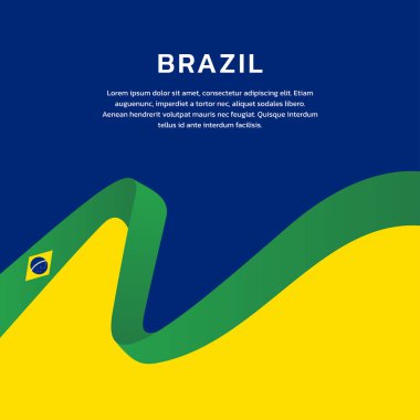 Brezilya Bayrak Şablonu, Renkli Resimler 