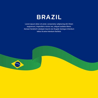 Brezilya Bayrak Şablonu, Renkli Resimler 