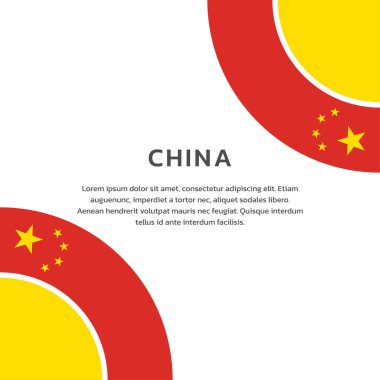 Çin Bayrağı Şablonu, Renkli Resimler  