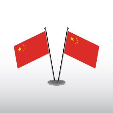 Çin Bayrağı Şablonu, Renkli Resimler  