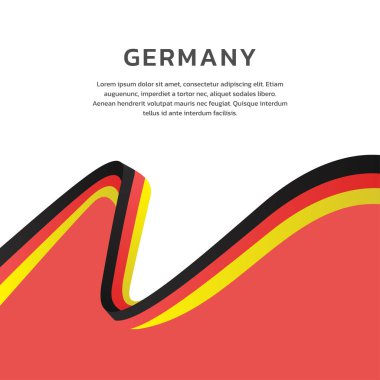 Almanya Bayrak Şablonu, Renkli Resimler 