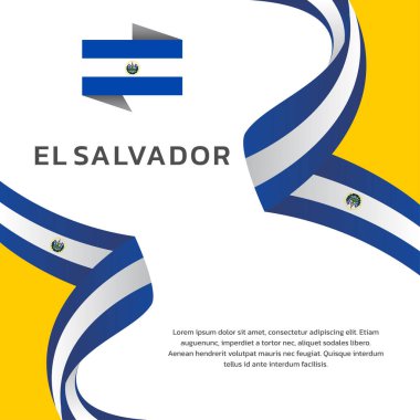 El Salvador Bayrak Şablonu, Renkli Resimler 