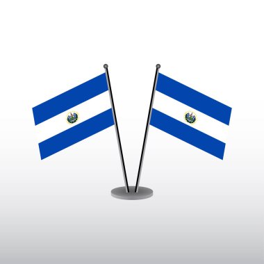 El Salvador Bayrak Şablonu, Renkli Resimler 