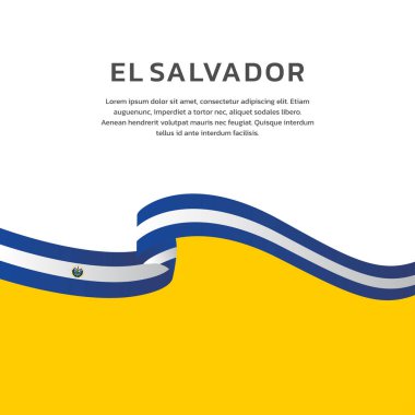 El Salvador Bayrak Şablonu, Renkli Resimler 