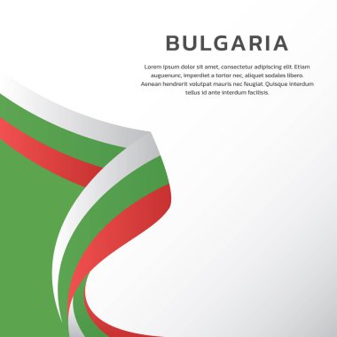 Bulgaristan Şablon ve Renkli Görüntü Bayrağı 