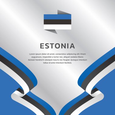 Estonya bayrak şablonu, Renkli Resimler 