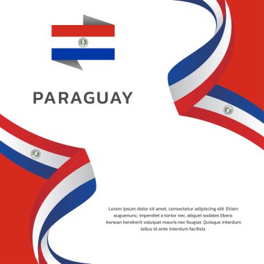 Paraguay Bayrak Şablonu, Renkli Resimler 