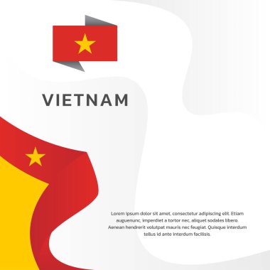 Vietnam Bayrak Şablonu, Renkli Resimler 