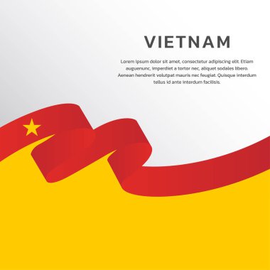 Vietnam Bayrak Şablonu, Renkli Resimler 