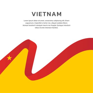 Vietnam Bayrak Şablonu, Renkli Resimler 