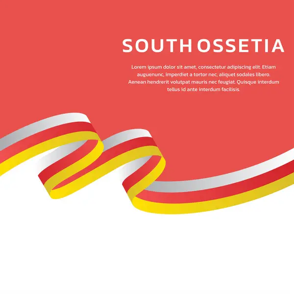 Stock vector South Ossetia flag Template, Colorful Illustration 