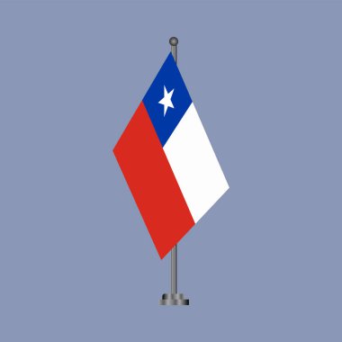 Şili Bayrak Şablonu, Renkli Resimler 