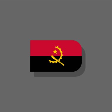 Angola Bayrak Şablonu, Renkli Resimler 