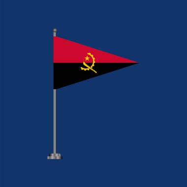 Angola Bayrak Şablonu, Renkli Resimler 