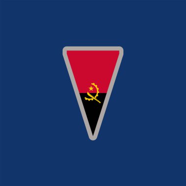 Angola Bayrak Şablonu, Renkli Resimler 