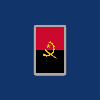 Angola Bayrak Şablonu, Renkli Resimler 