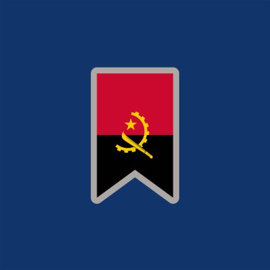 Angola Bayrak Şablonu, Renkli Resimler 