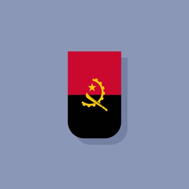 Angola Bayrak Şablonu, Renkli Resimler 