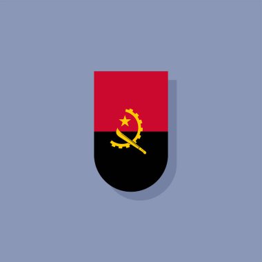 Angola Bayrak Şablonu, Renkli Resimler 