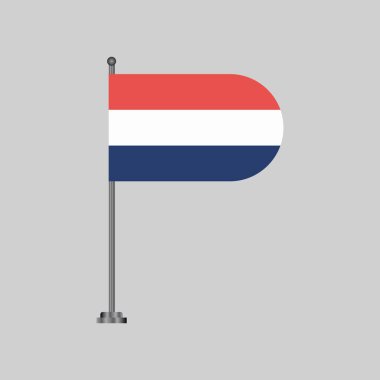 Hollanda Bayrak Şablonu, Renkli Resimler 