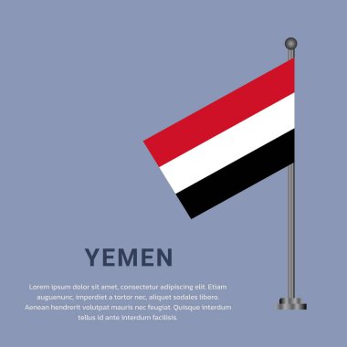 Yemen Bayrak Şablonu, Renkli Resimler 