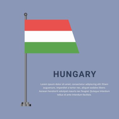 Illustration of hungary flag Template
