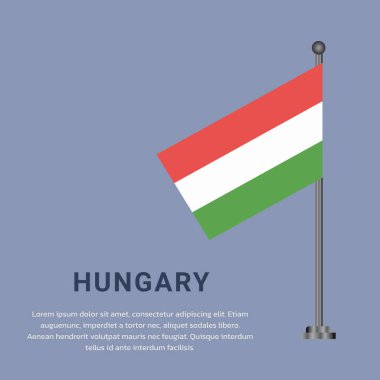 Illustration of hungary flag Template