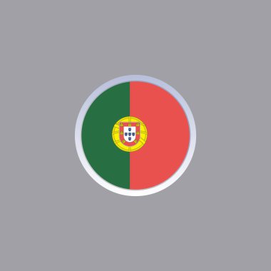 Illustration of portugal flag Template